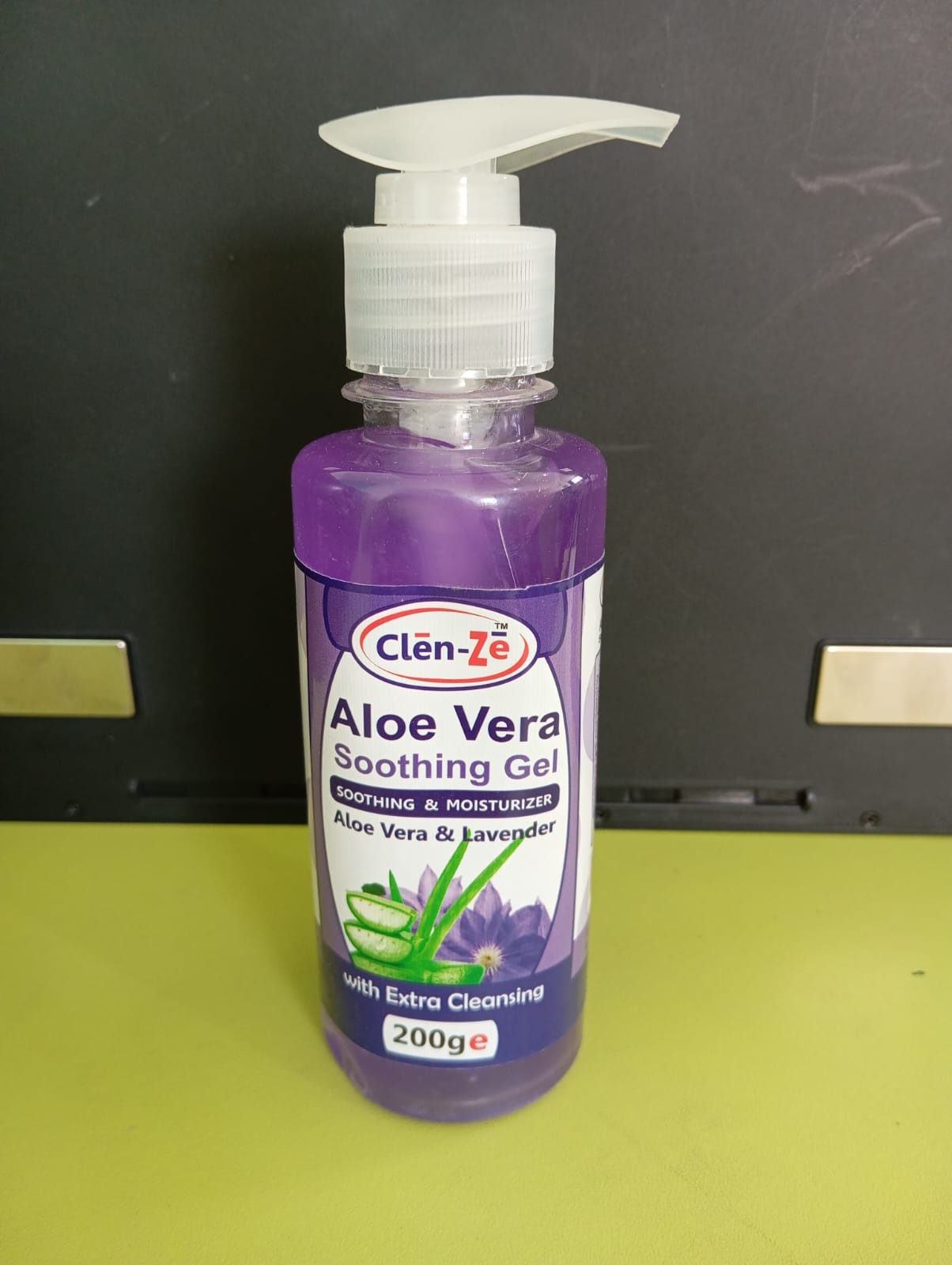 ClenZe Aloe Vera Soothing Gel – 200g (Pump Bottle) - Image 3